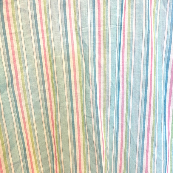 Vintage Lauren by Ralph Lauren, blue green and pink sheer button down shirt - Picture 7 of 8